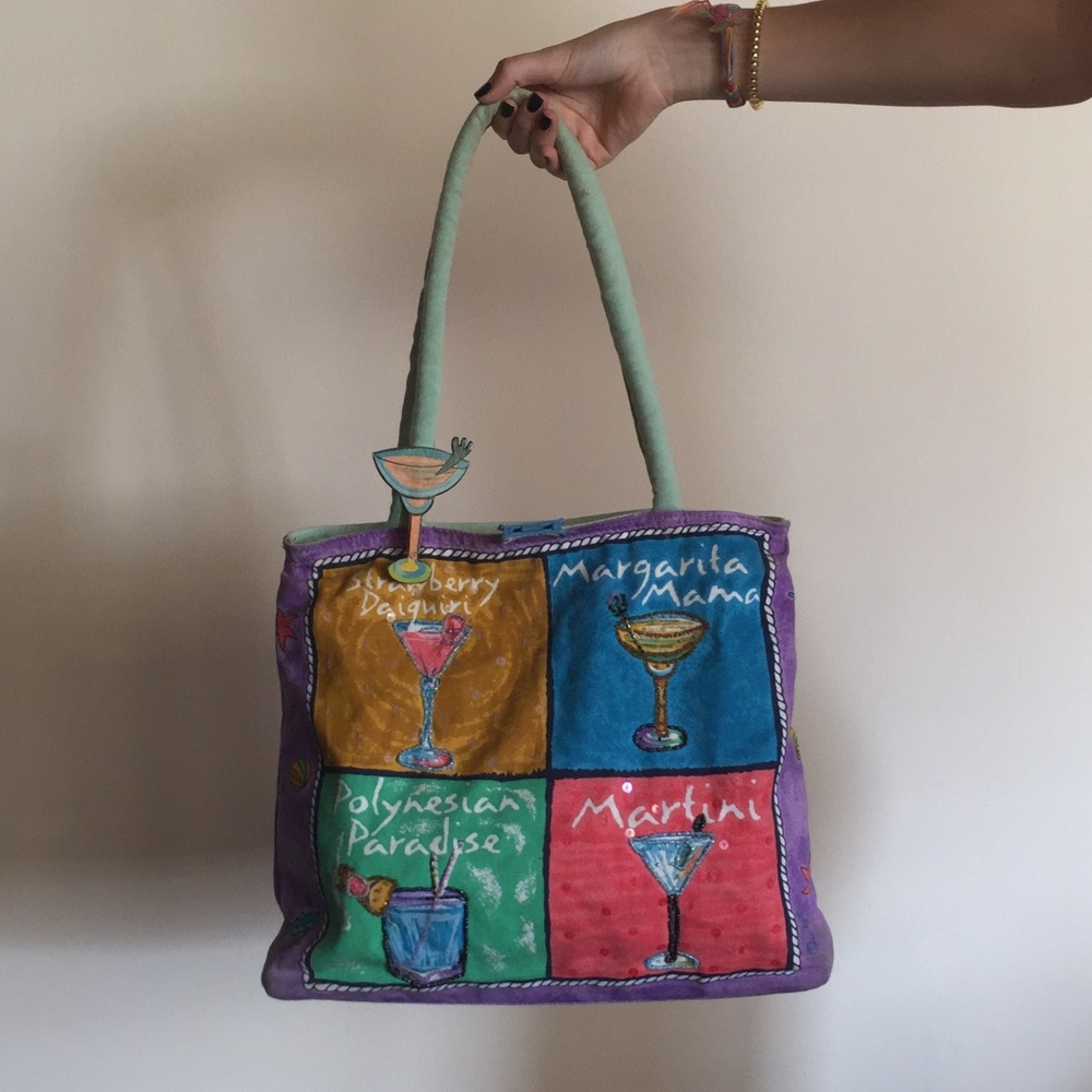 Cocktail Artistic Tote Bag Beach Bag & Sunglassess